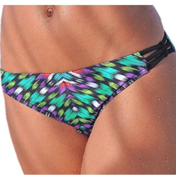 NWT Bruno Banana Low Rise Strappy Bikini Swim Bottom - Picture 3 of 3